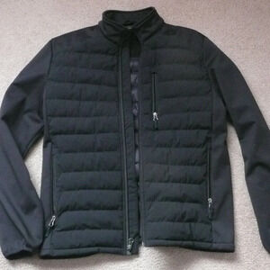 32 Degrees Heat Women's Puffer Quilted Lightweight Jacket Size M Black Pockets